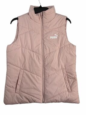Puma Women's Light Blush Quilted Puffer Vest